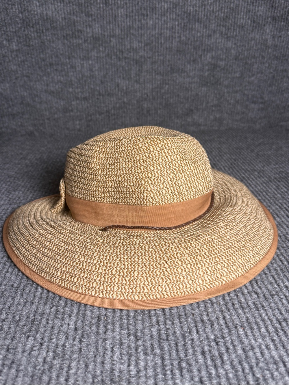 San Diego Hat Co. Ultrabraid Wide Brim Sun Hat - Tan/Brown OS